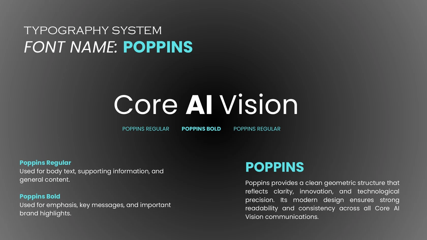 AI Core Vision — Typography
