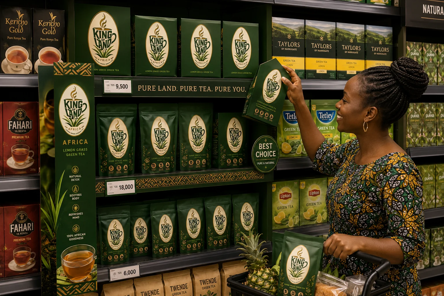 Lemongrass Green Tea — Retail presentation