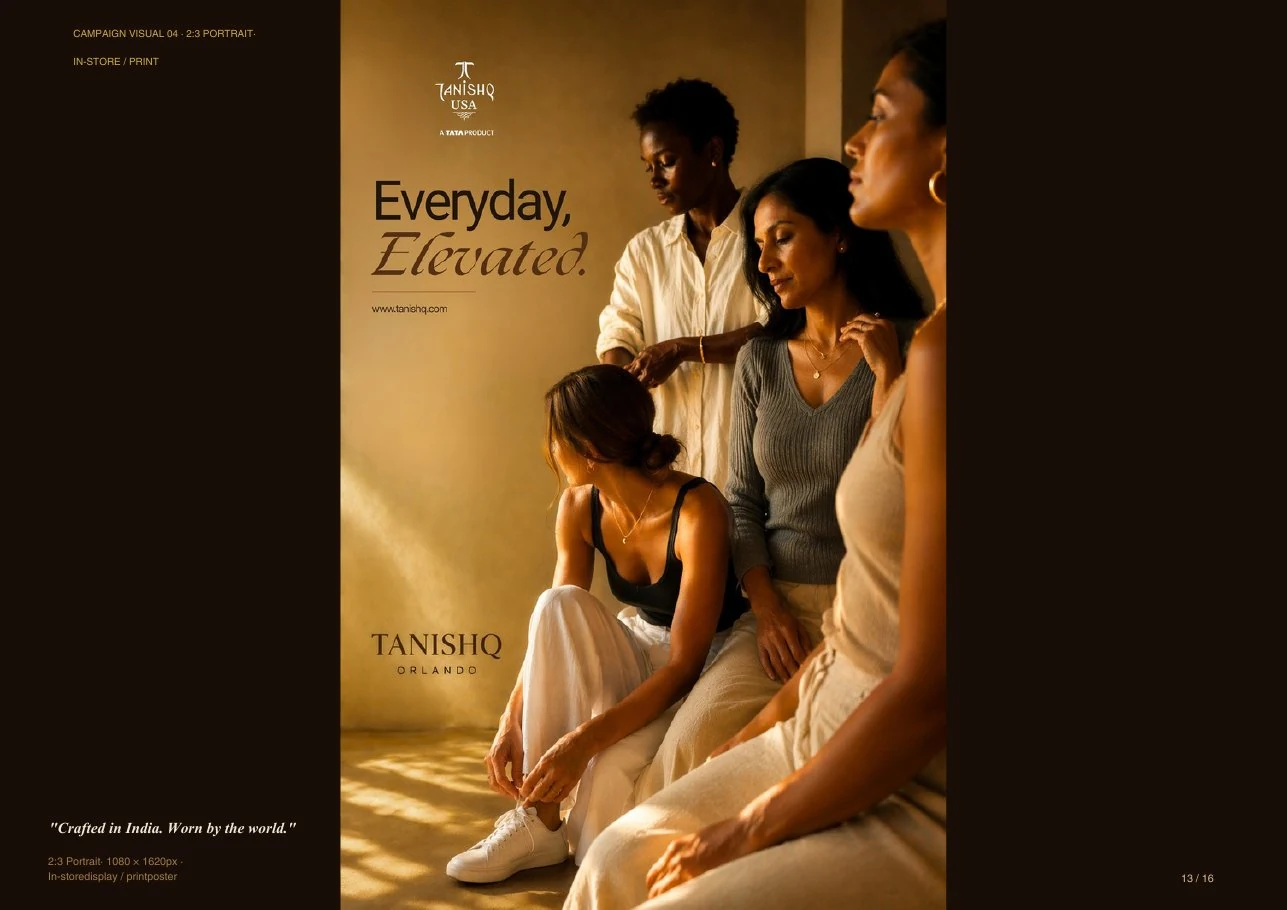 Tanishq Orlando — Campaign visual — print